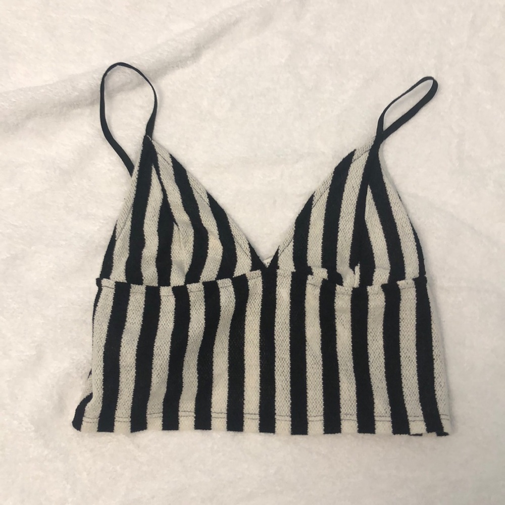 Cropped Zara striped top
